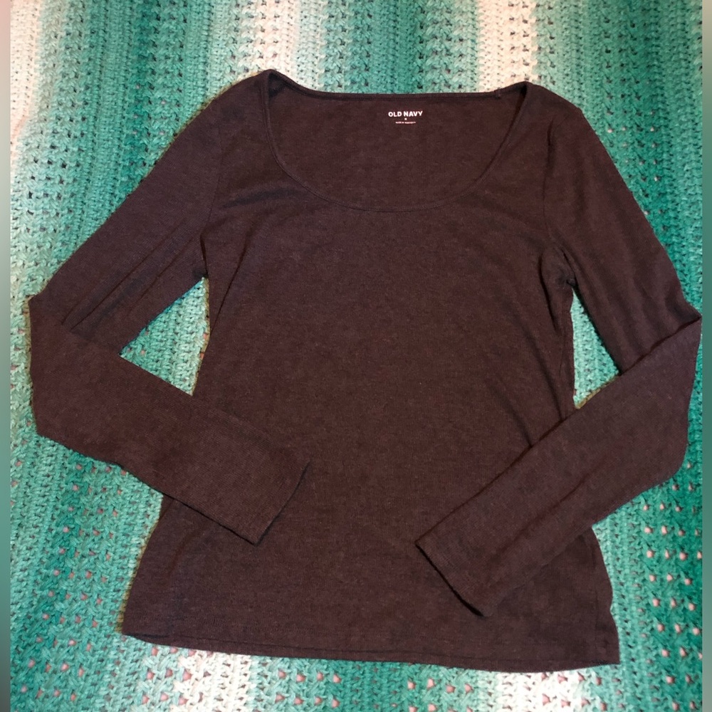 Old Navy Black Fitted Blouse